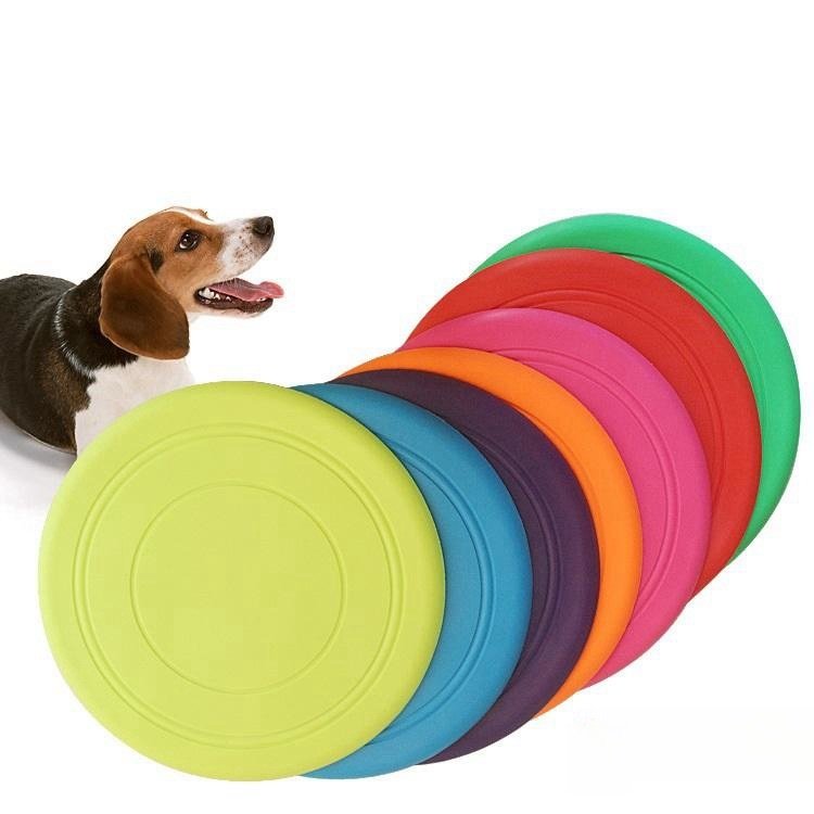 Wholesale Food Grade Silicone Durable Dog Frisbeed Toy Foldable Interactive Chew Bite Resistant Pet Dog Training Supplies