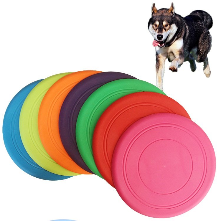 Wholesale Food Grade Silicone Durable Dog Frisbeed Toy Foldable Interactive Chew Bite Resistant Pet Dog Training Supplies