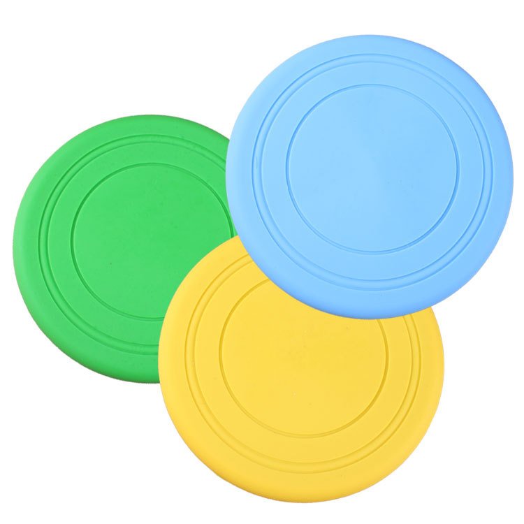 Wholesale Food Grade Silicone Durable Dog Frisbeed Toy Foldable Interactive Chew Bite Resistant Pet Dog Training Supplies