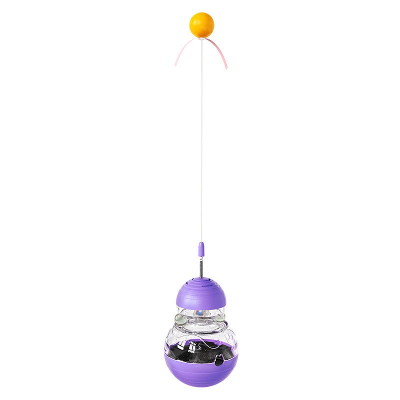 Cat accessories Teaser Stick Toy Durable Cat Chew Toy With Bell And Dry Food Dispenser For Cat Interactive nip toy