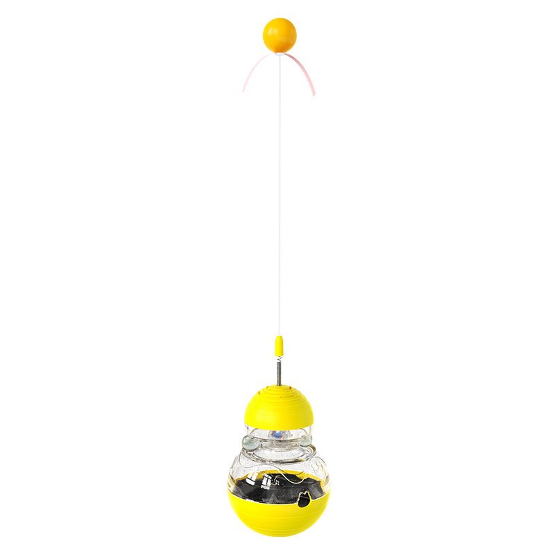 Cat accessories Teaser Stick Toy Durable Cat Chew Toy With Bell And Dry Food Dispenser For Cat Interactive nip toy