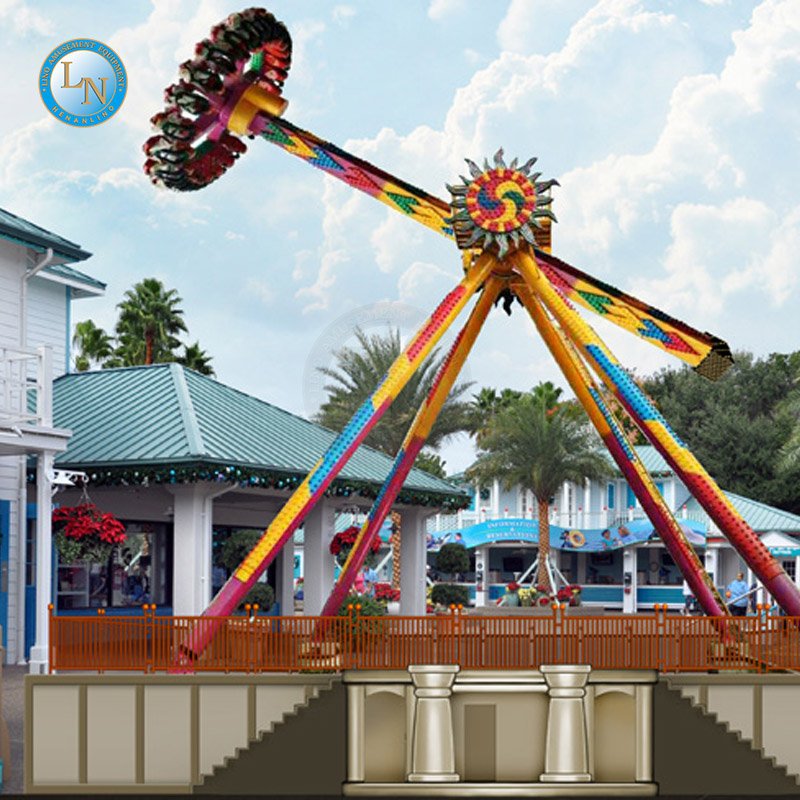 360 Degree Rides Theme Park Thrill Amusement Equipment Outdoor Playground Pendulum Frisbee Ride for Sale