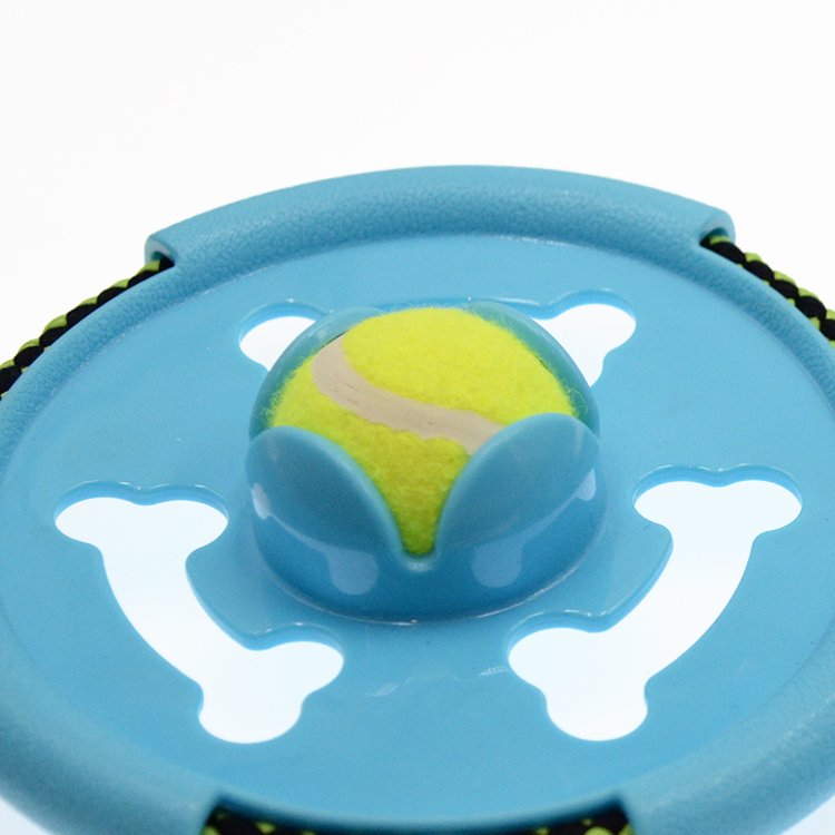 Manufacturer Wholesale TPR Rope and Tennis Interactive Training Dog Rubber Chew Toys