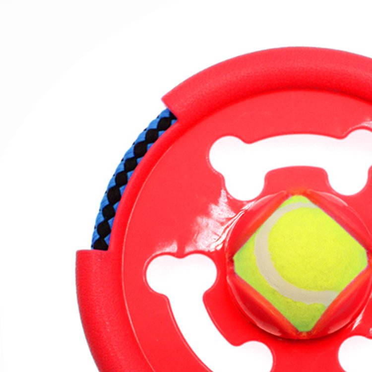 Manufacturer Wholesale TPR Rope and Tennis Interactive Training Dog Rubber Chew Toys