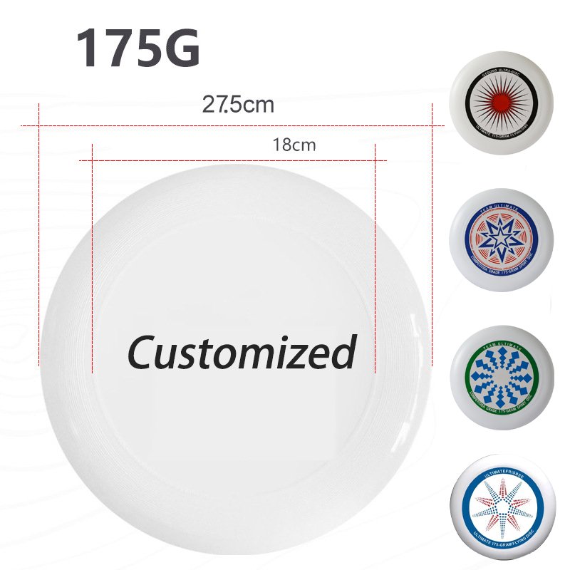 Ultimate 175G Mini Professional Golf Flying Frisbee Rubber and Plastic with Kid Logo PE Sublimation for Flying & Disc Sports