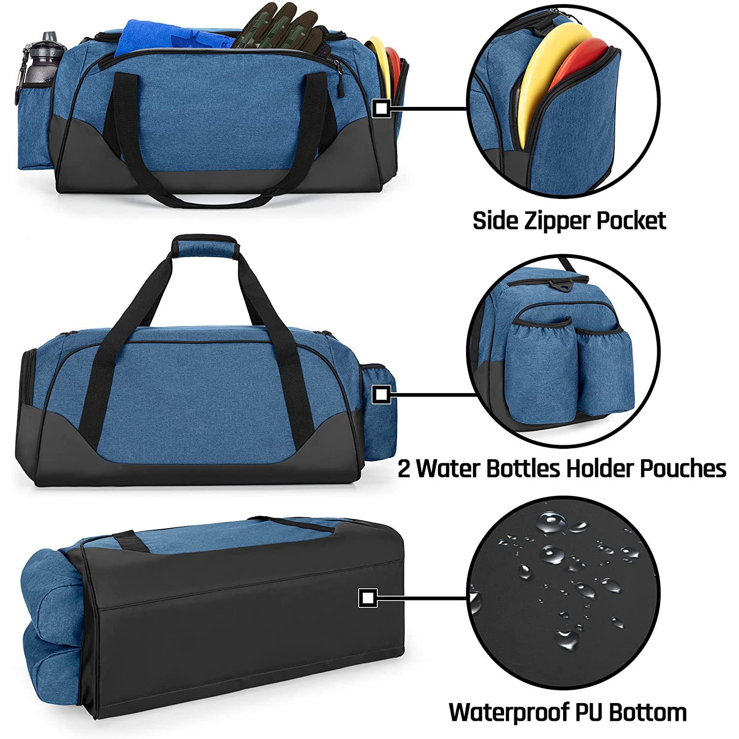High Quality Disc Golf Cooler Bag Factory Price Good for Travel Made of Polyester Nylon Outdoor Sports Flying Frisbee Bag