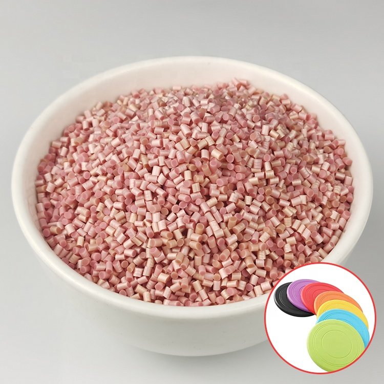 tpe dog frisbee pet toys plastic raw material particles modified customized abrasion resistance tearing bite