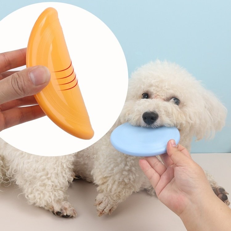 Custom wholesale pet toys Bite Resistant Soft Frisbee Training Dog Frisbee Outdoor sports 11 20 23cm interactive dog toys