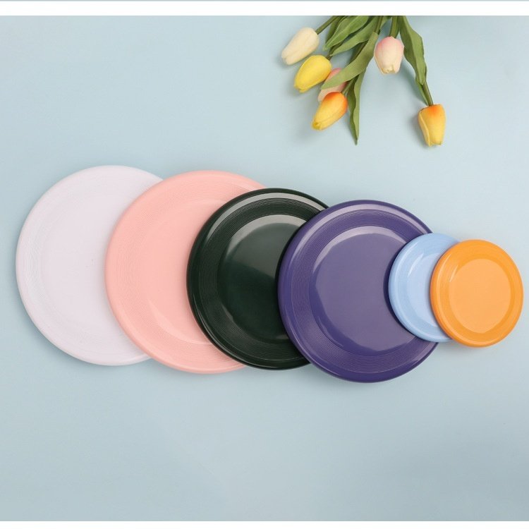 Custom wholesale pet toys Bite Resistant Soft Frisbee Training Dog Frisbee Outdoor sports 11 20 23cm interactive dog toys