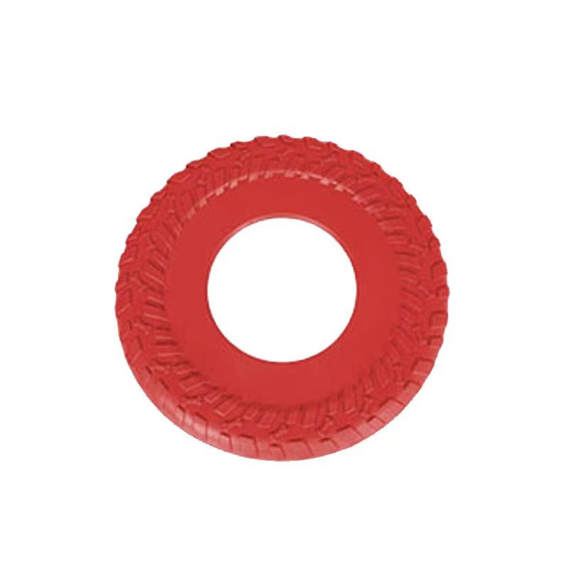 Dog Rubber Tire Flyer Dog Toy Flying Disc Lightweight Durable