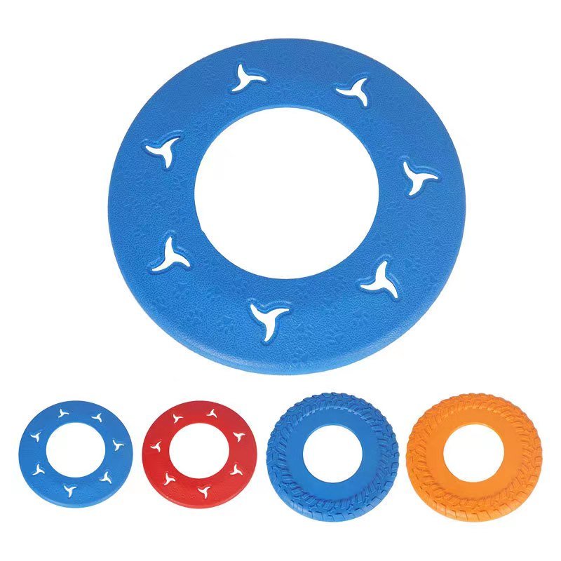 Dog Rubber Tire Flyer Dog Toy Flying Disc Lightweight Durable