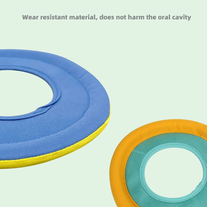Hot Selling Interactive & Movement Pet Frisbee Toy Oxford Cloth with Built-In EVA Foam Chew Resistant Teeth Dog Training Toy