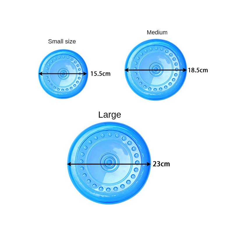 Large Dog Golden Retriever Pet Frisbee Toy TPR Soft Bite-Resistant Easy to Throw Dog UFO Outdoor Training Dog Supplies