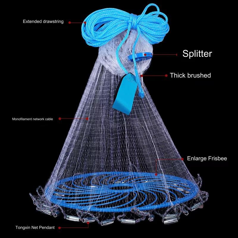 American Frisbee Hand throwing net casting net popular nylon casting Fishing net