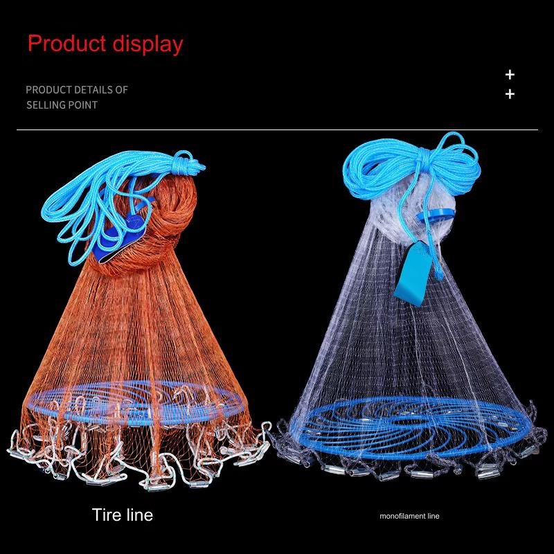 American Frisbee Hand throwing net casting net popular nylon casting Fishing net
