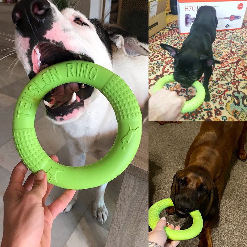 Dog Toys for Large Dogs EVA Interactive Training Ring Resistant for Dogs Pet Flying Discs Bite Ring