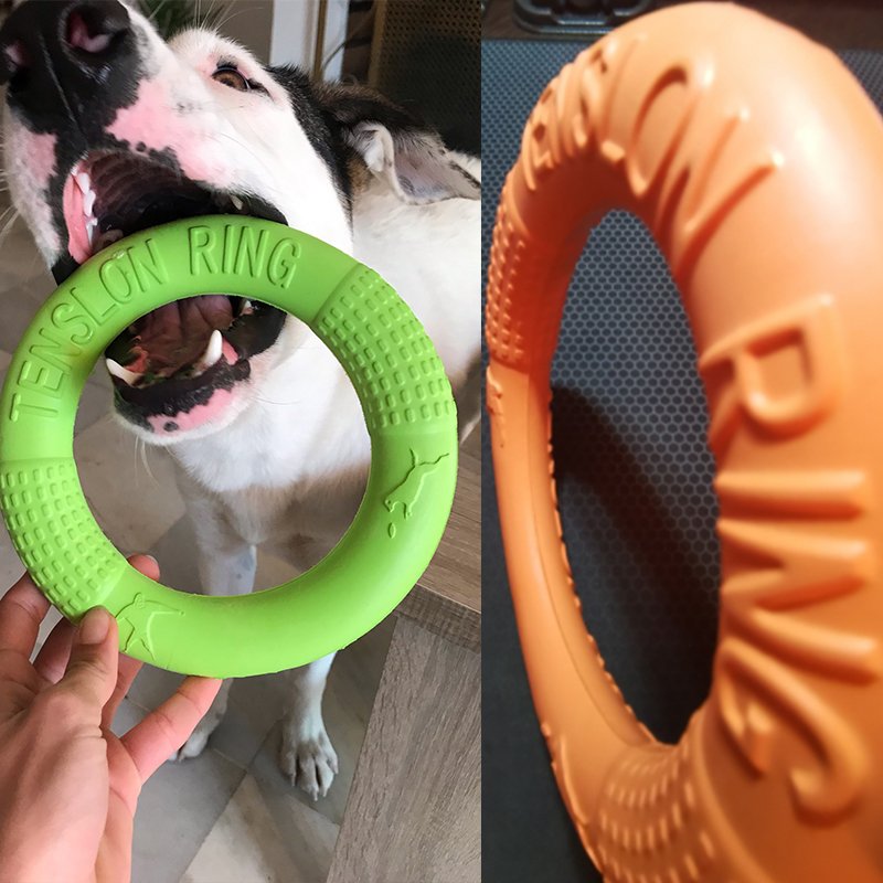 Dog Toys for Large Dogs EVA Interactive Training Ring Resistant for Dogs Pet Flying Discs Bite Ring