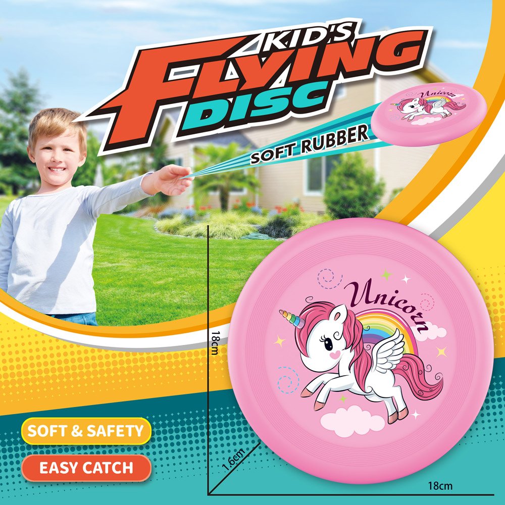 18CM Frisbeed Sport Toy With Cartoon Design Outdoor Toy Customization Flying Discs Outdoor Sport Toys Game