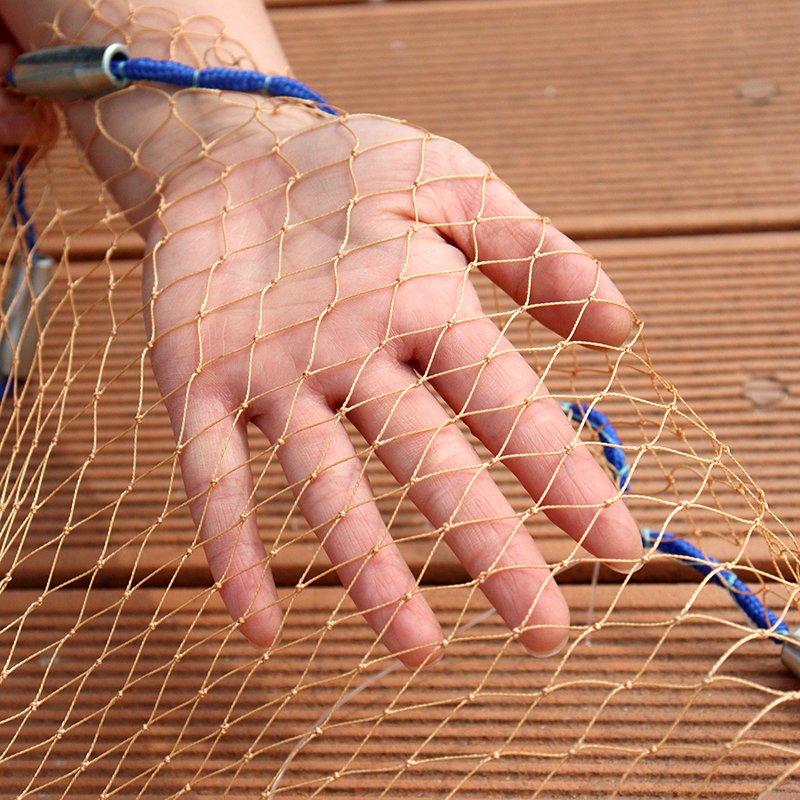 Portable Drawstring Casting Tire Line Bait Easy Throw Hand Trawler Nylon American Style Fishing Cast Net