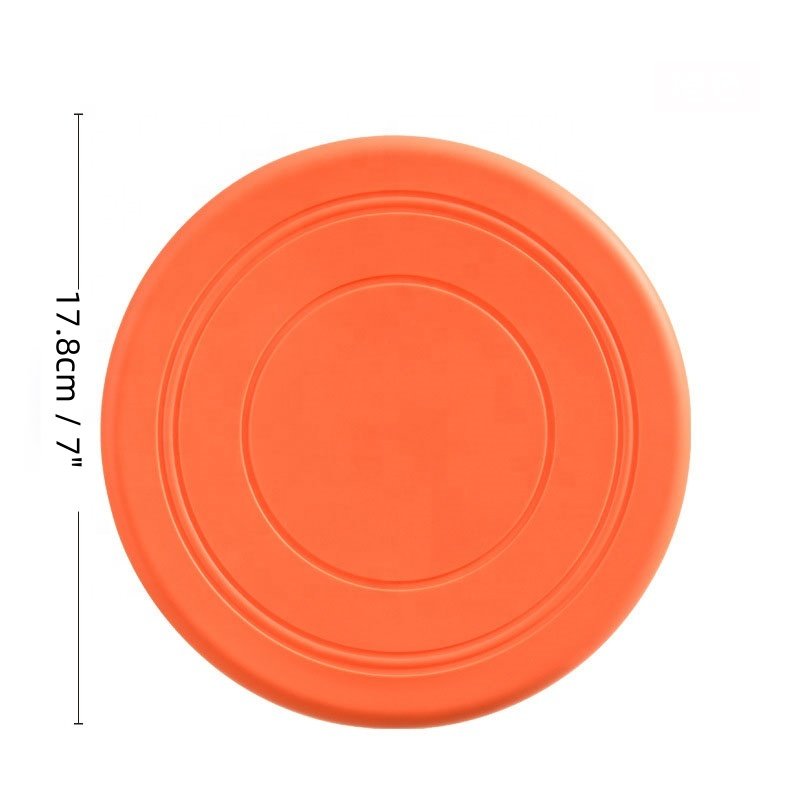 Pet Toys Training Custom Logo TPR Frisbeed Flying Disc Circular Frisbees Pet Dog Flying Saucer Disc Frisbeed