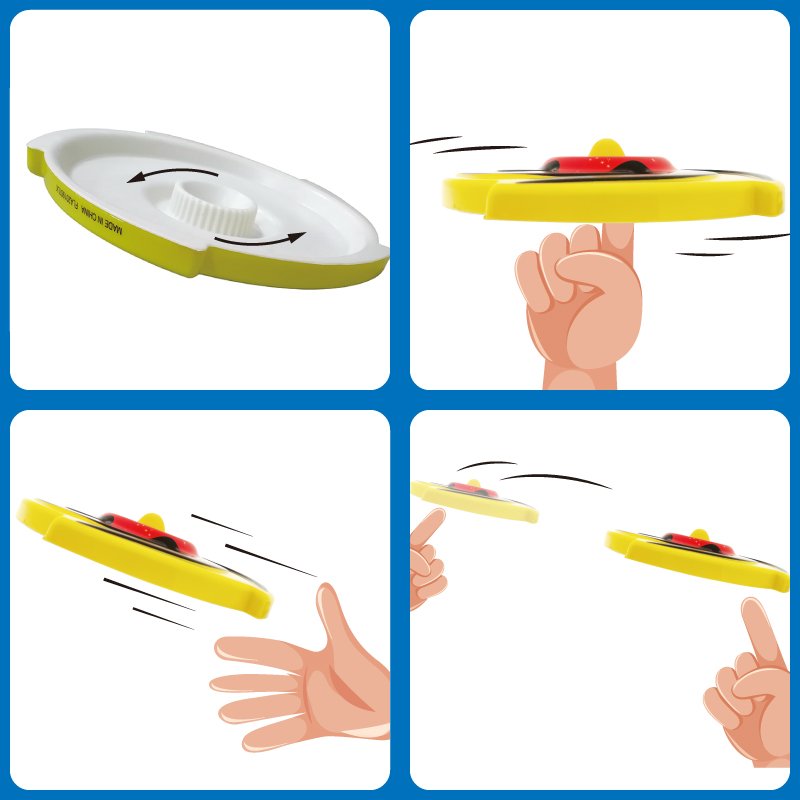 kid outdoor sport game PU foam sky spinner flying disc