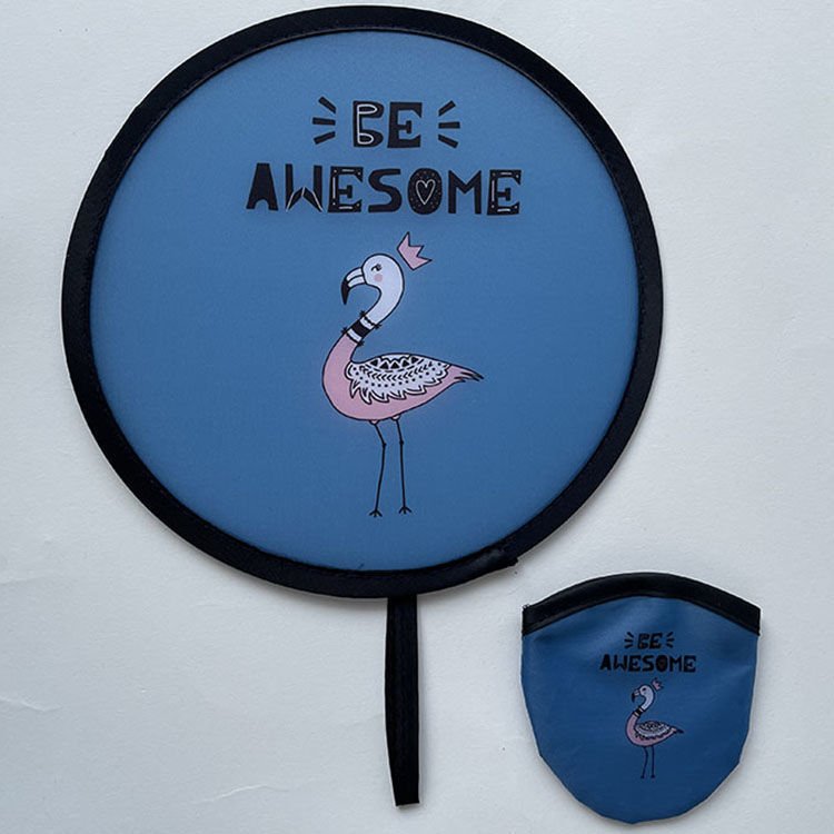 Custom Collapsible Frisbeed Foldable Flying Handheld Fan Fold Up Nylon Flyer Folding Disc with