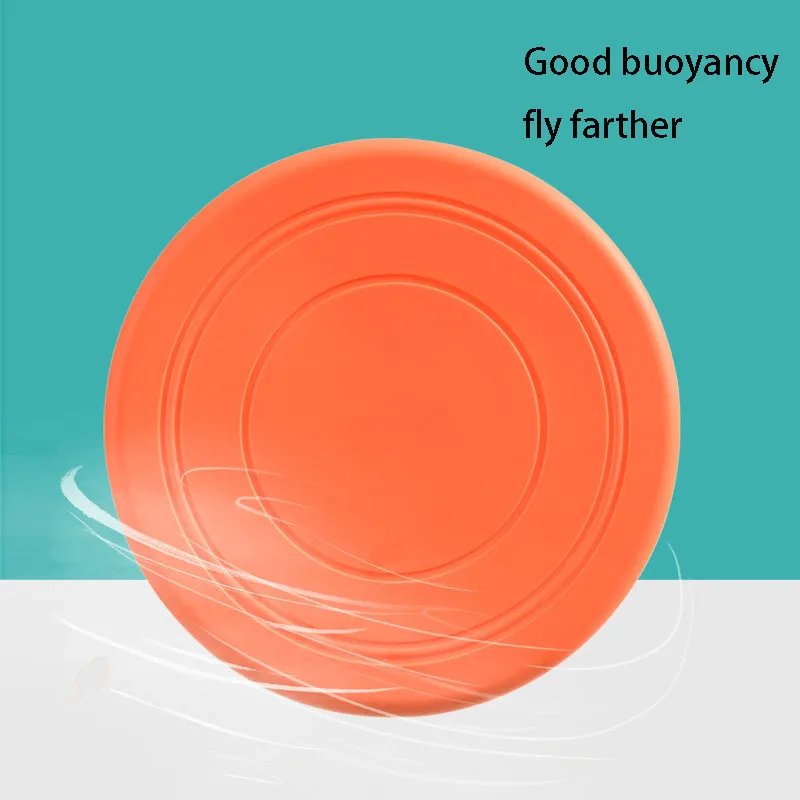 Non-slip Resistant Chew Floatable Silicone Pet Frisbeed Puppy Flying Discs for Dog Training Interactive