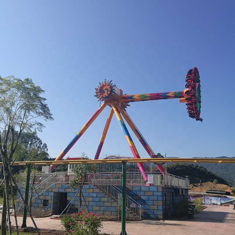 Outdoor Playground Rides Thrilling Swing Amusement Park Rides 23P Giant frisbee Rides For Sale