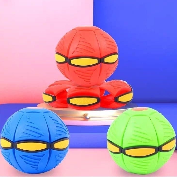 Frisbee ball Bouncy ball step on deformed ball puzzle indoor outdoor sport light up dog toy