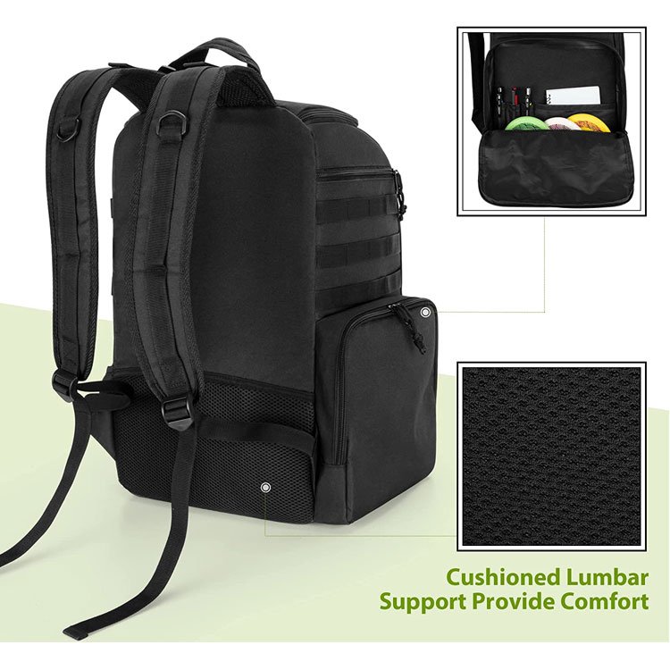 Lightweight disc golf backpack bag holds 25 discs waterproof disc backpack frisbee golf bag