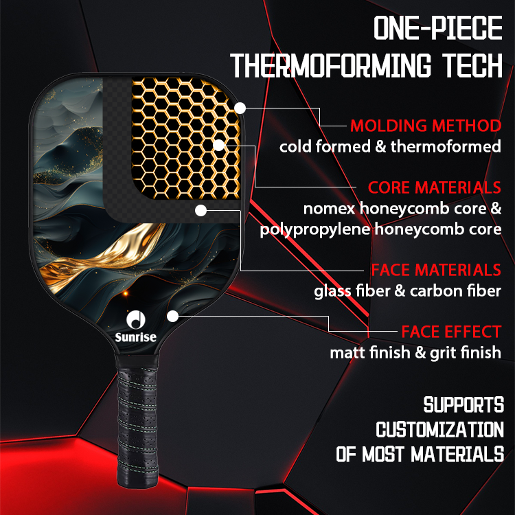 Hot Selling USAPA thermoform pro pickle ball racket wholesale graphite T700 carbon fiber pickleball paddle