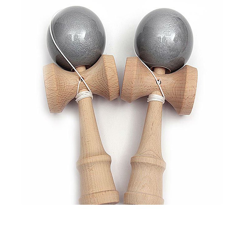 Kendama Beech Wood Toy - Ball with Extra String - Strengthens Hand and Eye Coordination