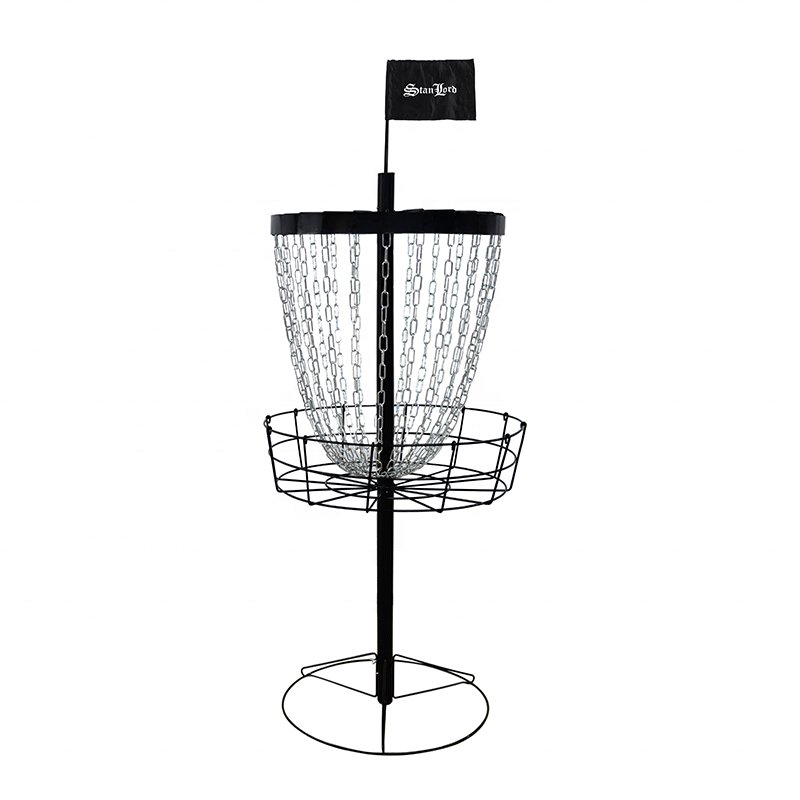 Factory Direct Professional Approved Light Weight Custom 24 Chain Practice Portable Frisbeed Target Disc Golf Basket