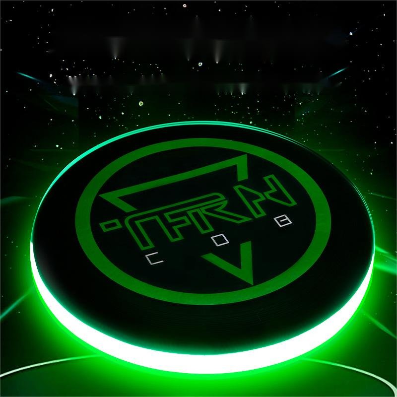 OEM High Quality Ultimate Frisbee OEM Factory Custom Glow in the dark Frisbees 360 leds frisbee - extremely bright flying disc