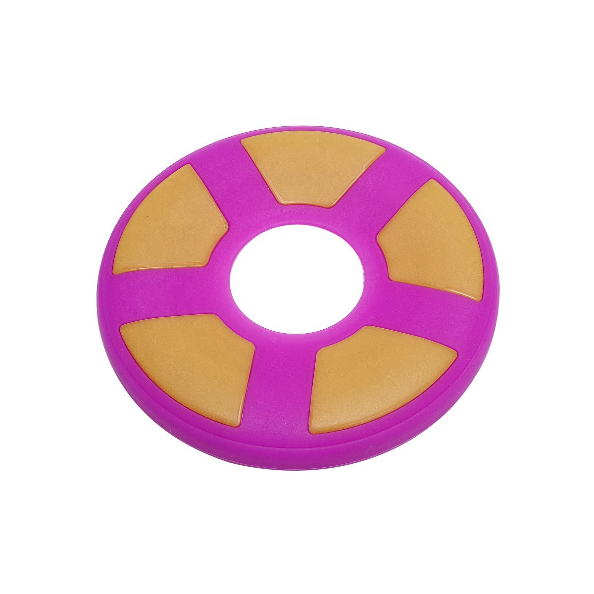 Custom Flying Dog Frisbee Discs Durable Interactive Pet Training Dog Frisbee Toys Chew Resistance Soft Rubber Toys Dog Frisbee