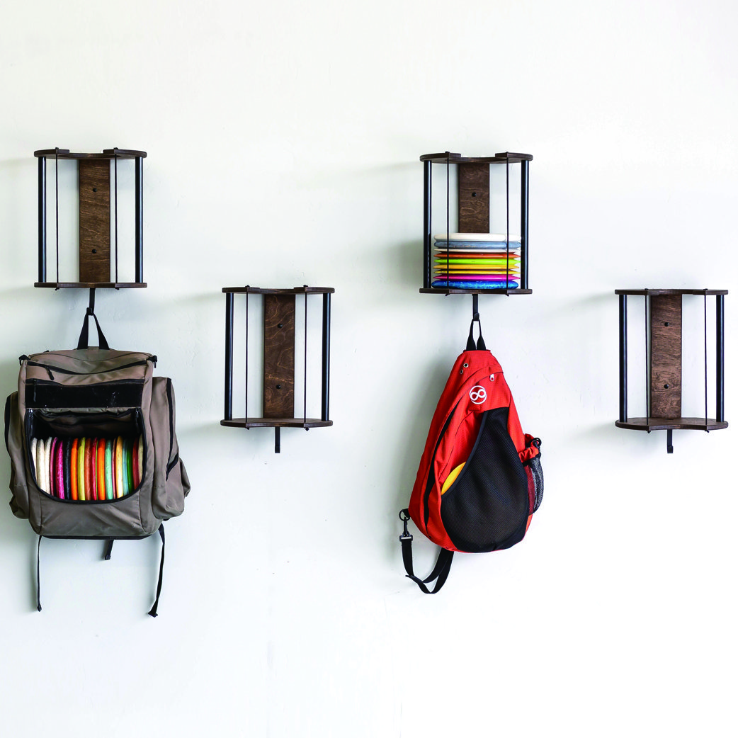 Customizable MVP Disc Station wall mounting type Frisbee display stand rack disc golf wire display rack