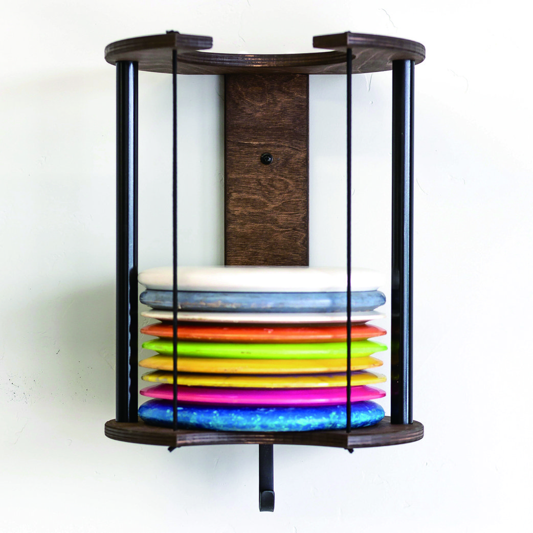 Customizable MVP Disc Station wall mounting type Frisbee display stand rack disc golf wire display rack