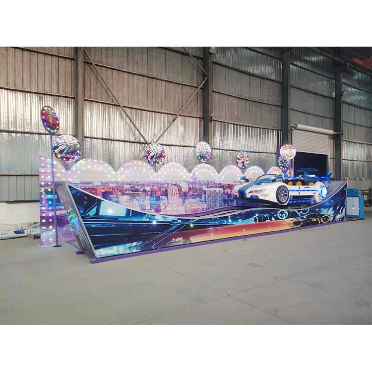 ChinaBest Price Indoor Kiddie Amusement Rides Rotating Flying Car Electric Single Track Mini Swing Car