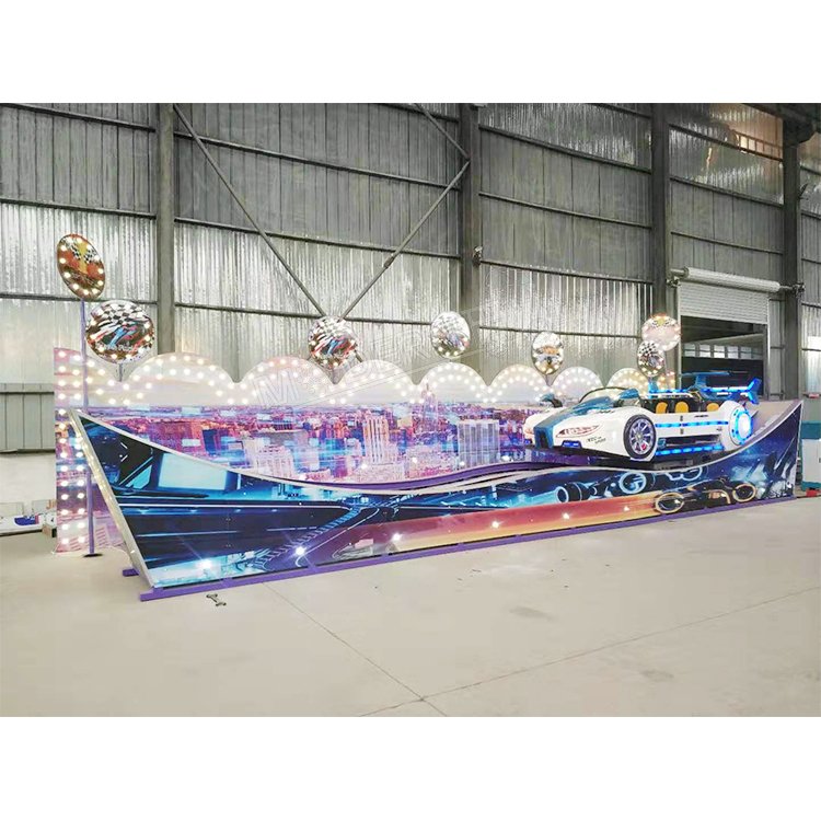 ChinaBest Price Indoor Kiddie Amusement Rides Rotating Flying Car Electric Single Track Mini Swing Car