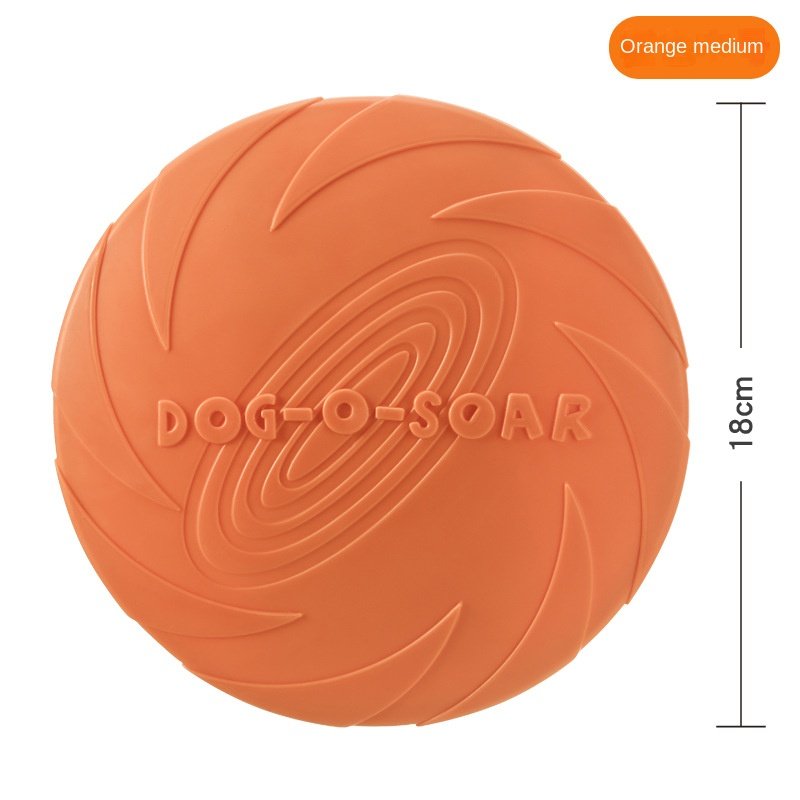 Pet Training Toy Interactive Dog Chew Toys Resistance Bite Soft Rubber Toys Pet Flying Discs Dog Frisbeed