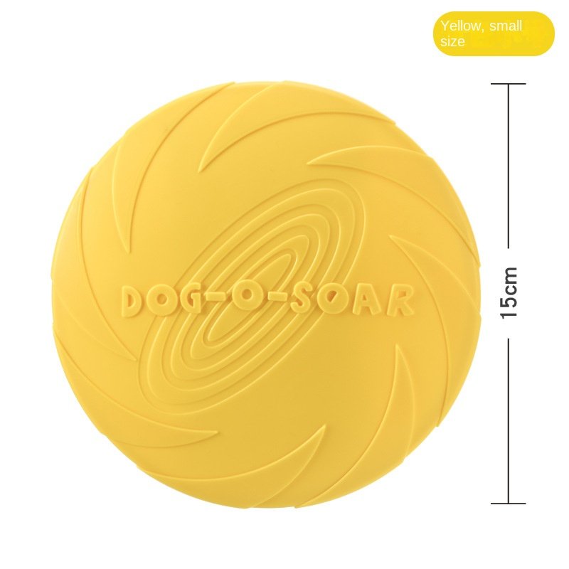 Pet Training Toy Interactive Dog Chew Toys Resistance Bite Soft Rubber Toys Pet Flying Discs Dog Frisbeed