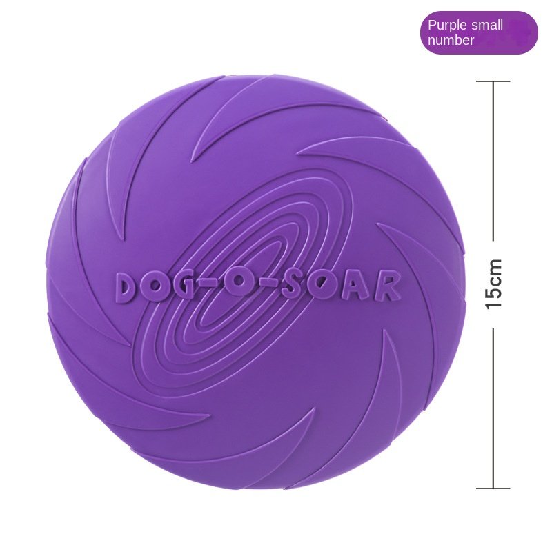 Pet Training Toy Interactive Dog Chew Toys Resistance Bite Soft Rubber Toys Pet Flying Discs Dog Frisbeed