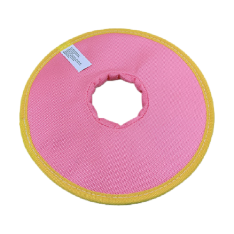 2023 Manufacturer Custom Pet Training Toy Donut Smile shape Bite Resistant Interactive Soft Dog Toy