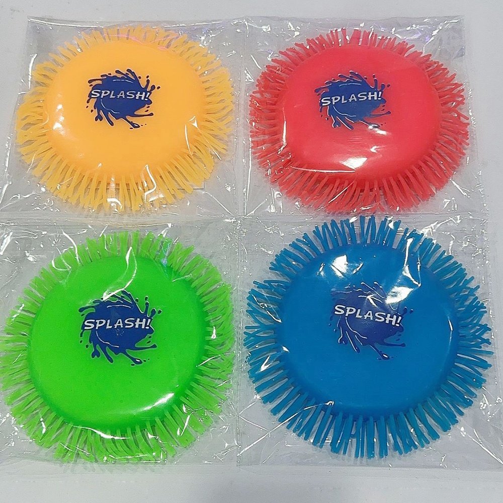 Water Flying Disc Splashing Water Splash Toy Outdoor Summer Pool Game Water Frisbee for Kids and Adults
