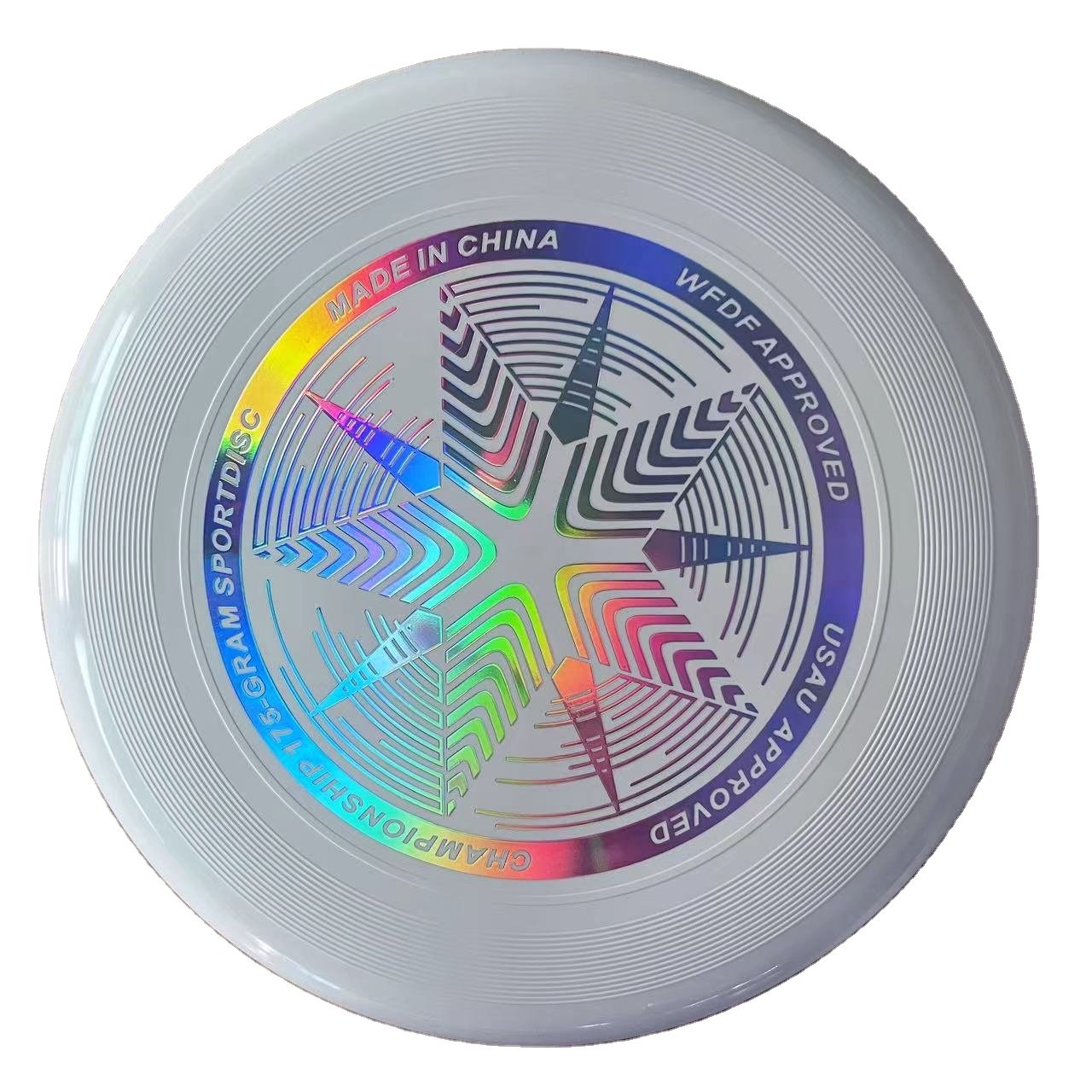WFDF Certification Custom outdoor ultimate frisbeed professional frisbeed 175g backyard throw ultimate frisbeed 175g