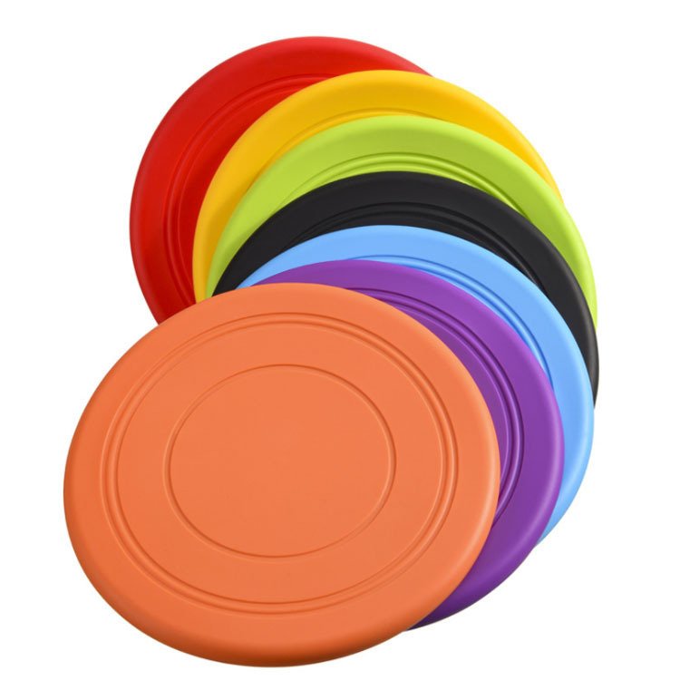 New Product idea Dog Frisbee Custom Logo Aerodynamic Silicone Flying Disk Frisbeed for Dogs