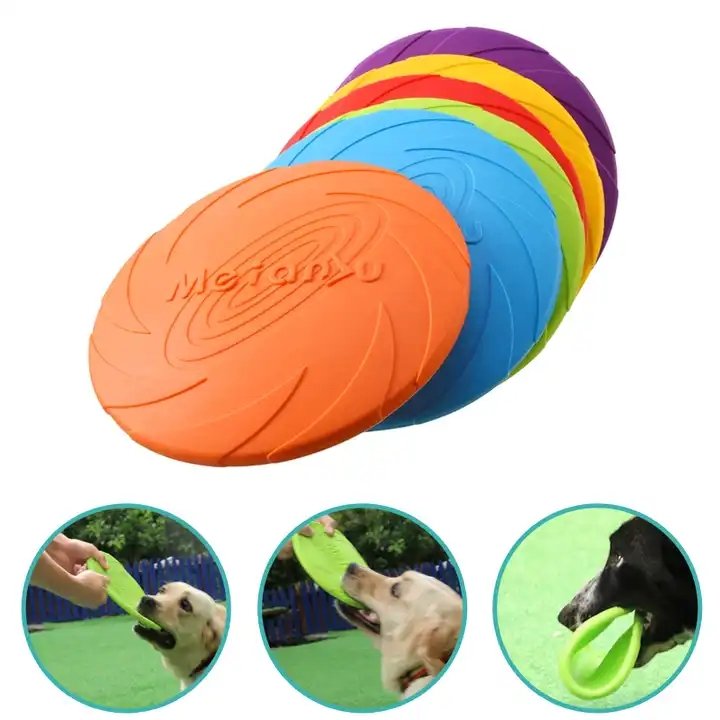 High Grade Dog Flying Discs FLYING DISCS frisbeed for dogs TPR Durable Interactive Training outdoor Pet Toys