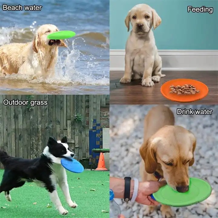 High Grade Dog Flying Discs FLYING DISCS frisbeed for dogs TPR Durable Interactive Training outdoor Pet Toys
