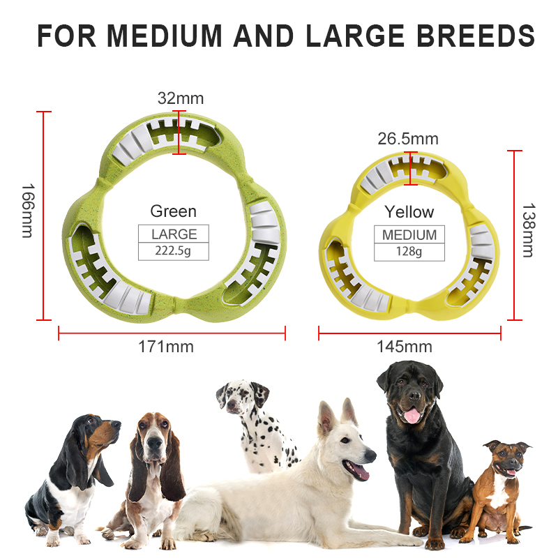 Hot Selling Products For 2022 Dog Pet Toys Natural Rubber Banana Ring Frisbeed Interactive Outdoor Training Dog Toy