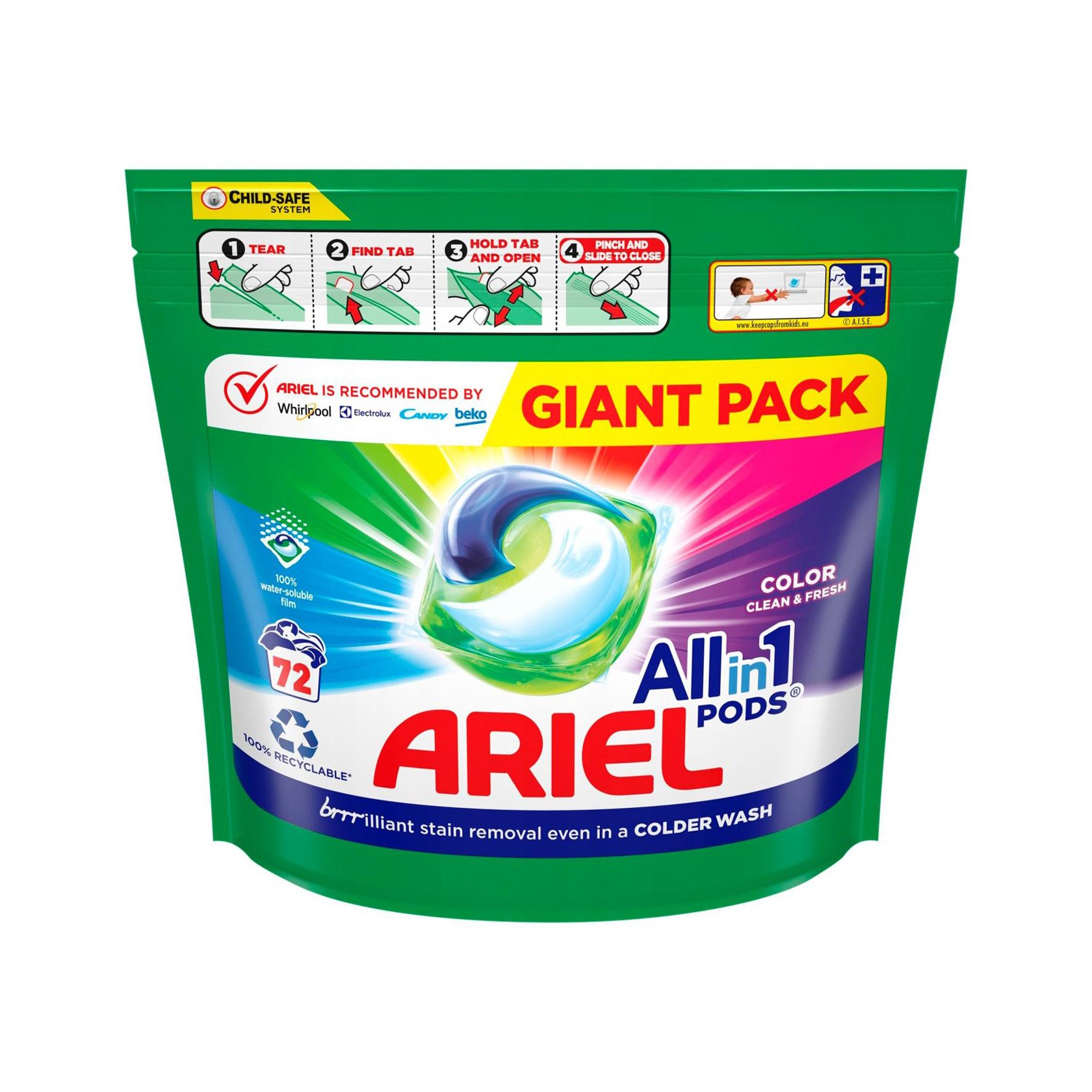 Accept OEM ODM Washin6 0 Ariel Original Washing Pods Clothes Washes Origin